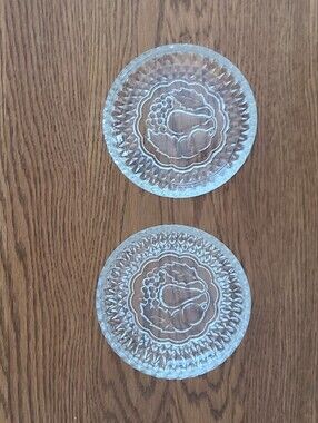 Vintage - Federal Glass Company Pioneer Pattern Glass Sawtooth Bowls Set Of 2